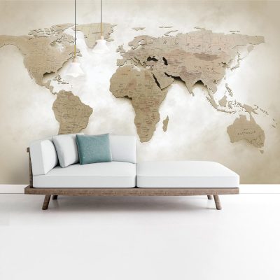 World Map Wallpaper, Wallpaper for Office